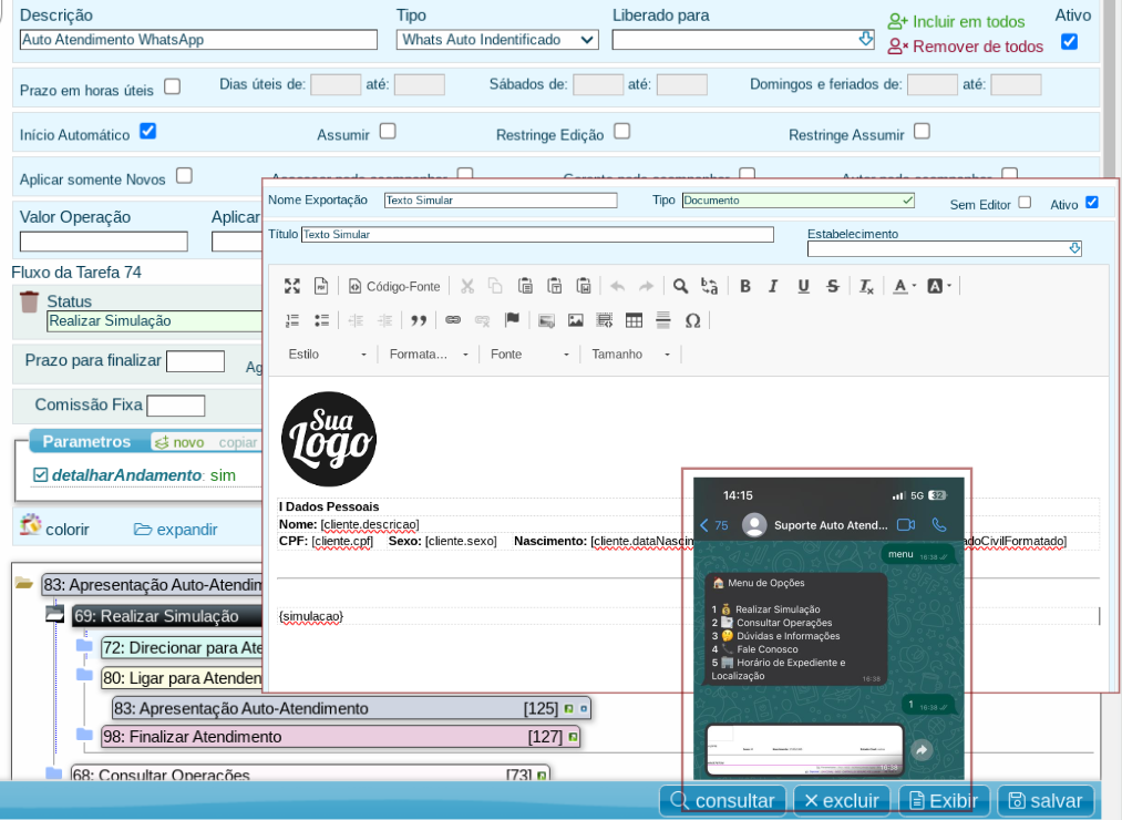 chatbot para corban